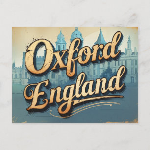 Klassieke Oxford Retro View Briefkaart