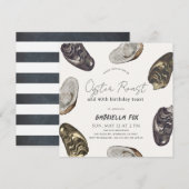 Klassieke Oyster Roast Verjaardag Kaart (Voorkant / Achterkant)