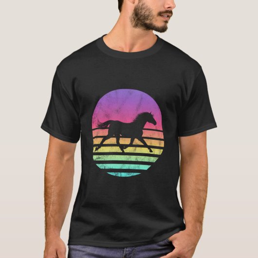 Klassieke Paard Gift Graphic T-shirt (Voorkant)