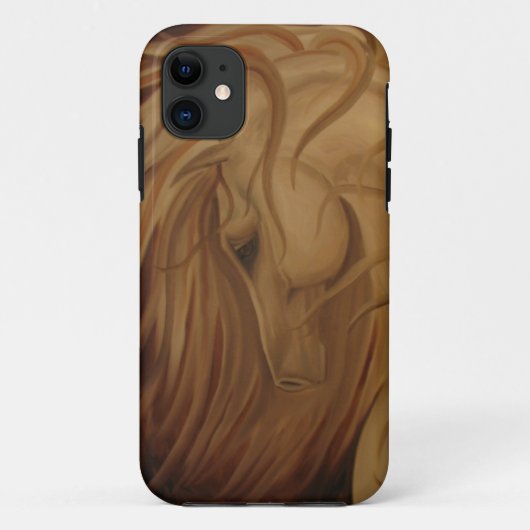 Klassieke paarden met voorpoot Case-Mate iPhone case (Achterkant)