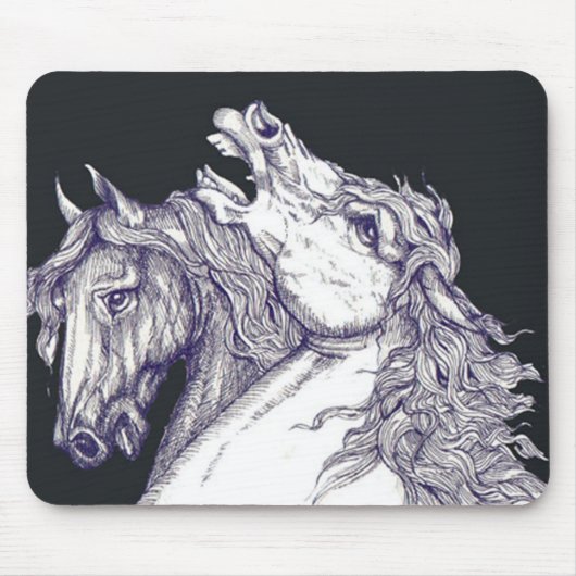 Klassieke paarden muismat (Voorkant)