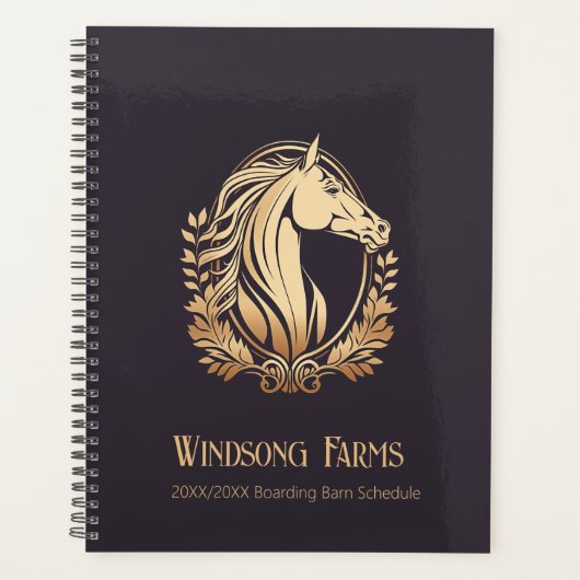Klassieke paardenfaciliteit op maat planner (Voorkant)