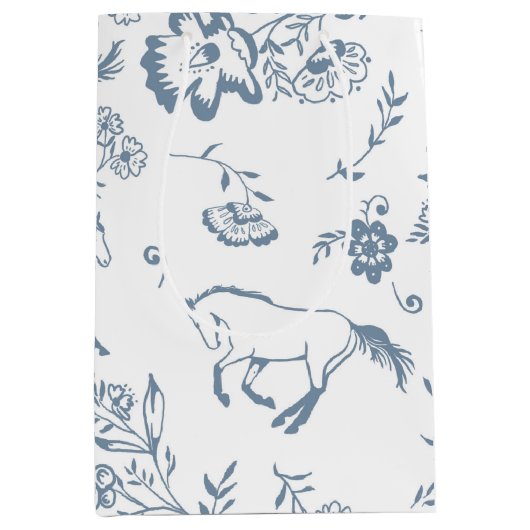 Klassieke paardenpaarden medium cadeauzakje (Voorkant)