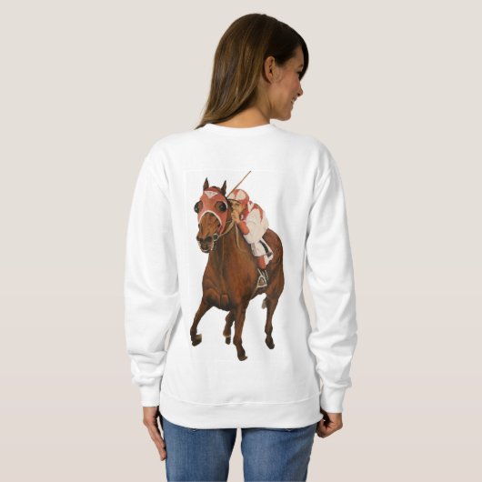 Klassieke paardenracht Seabiscuit Beats War Admira Trui (Achterkant volledig)