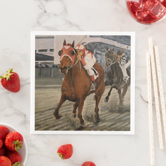 Klassieke paardenras waar underdog wint servet (Insitu)