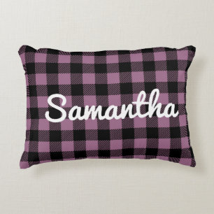 Klassieke Paarse buffelcontrole gepersonaliseerd Accent Kussen