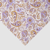 Klassieke Paarse en bruine  Paisley Pattern Tissuepapier (Detail)