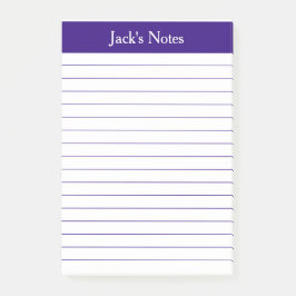 Klassieke Paarse gelinkte persoonlijke Post-it® Notes