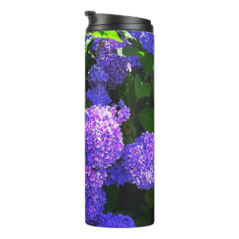 Klassieke Paarse Realistic Hydrangea Thermal Tumbl Thermosbeker