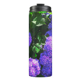 Klassieke Paarse Realistic Hydrangea Thermal Tumbl Thermosbeker