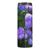 Klassieke Paarse Realistic Hydrangea Thermal Tumbl Thermosbeker (Achterkant)