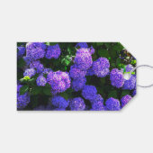 Klassieke Paarse Realistische Hortensia Gift Label Cadeaulabel (Voorkant (Horizontaal))