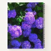 Klassieke Paarse Realistische Hortensia Spiral Not Notitieboek (Achterkant)