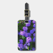 Klassieke Paarse Realistische Hydrangea Bagagelabe Bagagelabel (Voorkant verticaal)