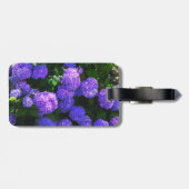 Klassieke Paarse Realistische Hydrangea Bagagelabe Bagagelabel (Achterkant horizontaal)