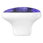 Klassieke Paarse Realistische Hydrangea Keramische Keramische Knop (Zijkant)