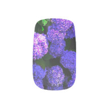 Klassieke Paarse Realistische Hydrangea Nail Art D