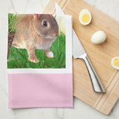 Klassieke paasbundel en feestdag mandje / Roze Theedoek (Quarter Fold)