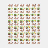 Klassieke Paashaas Knus Vakantie  Fleece Deken (Voorkant)