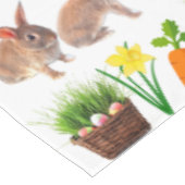 Klassieke Paaskonijn Collage Holiday Tafelkleed (Gekanteld)