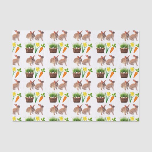 Klassieke paasmakerij met konijnenwortel tissuepapier (Voorkant)