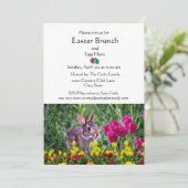 Klassieke Paasvakantie Familiebruiloft Kaart (Staand voorkant)