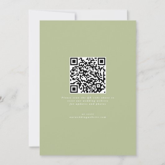 Klassieke pagina Sparen de Datum niet de Code van Save The Date (Achterkant)