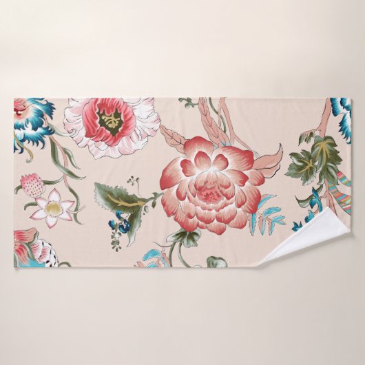 Klassieke paisley en fijn kant patroon, Perzisch p Badhanddoek (Badhanddoek)