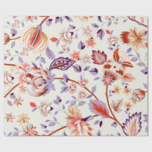 Klassieke paisley en fijn kant patroon, Perzisch p Cadeaupapier (Vlak)