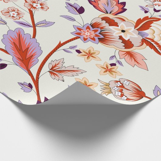 Klassieke paisley en fijn kant patroon, Perzisch p Cadeaupapier (Hoek)