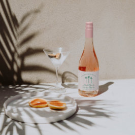 Klassieke Palm Springs Before The Rings Bruidsdouc Sparkling Wijnetiket