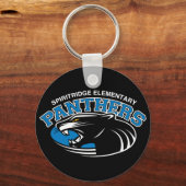 Klassieke pantherronde Sleutelhanger (Voorkant)