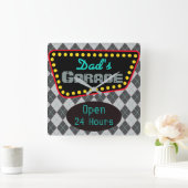 Klassieke Papa's Garage Wandklok Gift (Huis)