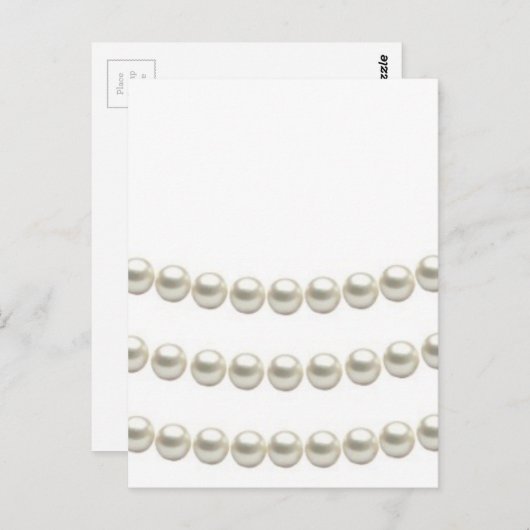 klassieke parels briefkaart (Voorkant / Achterkant)
