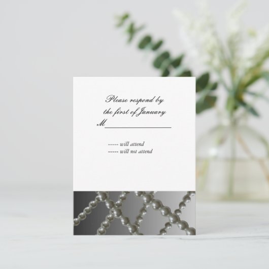 Klassieke parels Reply Kaart (Staand voorkant)