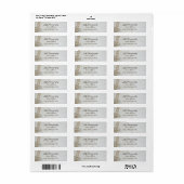 Klassieke Parels Retouradreslabels Etiket (Full Sheet)