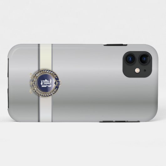 Klassieke Parelzilver iPhone 5 Hoesje (Achterkant (horizontaal))