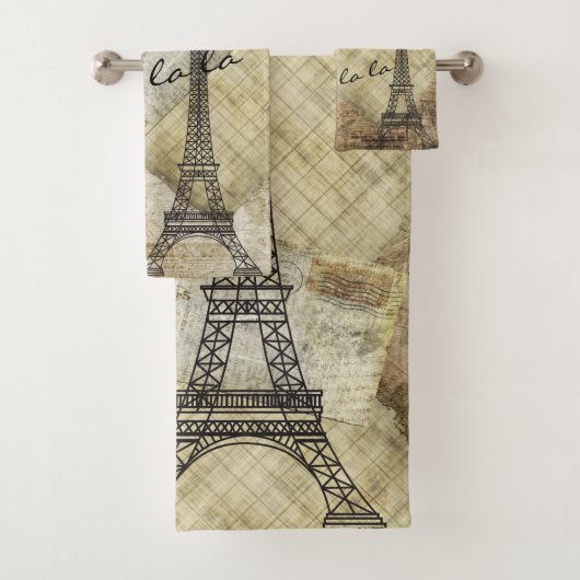  klassieke Parijzenstijl - rode roze Bad Handdoek (Insitu)