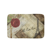  klassieke Parijzenstijl - rode roze Badmat (Voorkant)