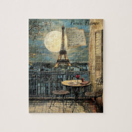 Klassieke Paris Eiffeltoren Romantische Reis Kunst Legpuzzel