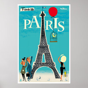 Klassieke Paris Kunst Frankrijk Reisposter Retro Poster