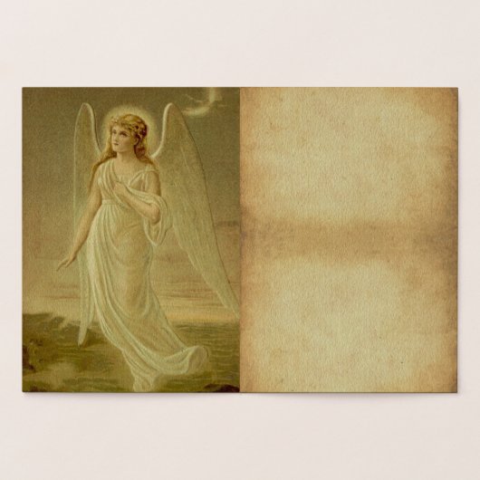 Klassieke Pasen Engel Groeten Folie Kaarten (Binnen)