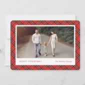 Klassieke PASSIEDITABLE COLOR Holiday-fotokaarten Feestdagenkaart (Voorkant)