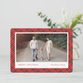 Klassieke PASSIEDITABLE COLOR Holiday-fotokaarten Feestdagenkaart (Staand voorkant)