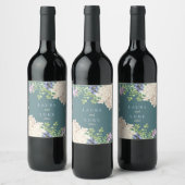 Klassieke pasta Hydrangea Wijn Etiket (Flessen)