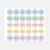 Klassieke Pastel Gingham Kindernaamlabels Labels (Vel)