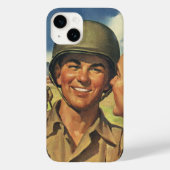 Klassieke Patriottische Helden, Militair Vliegtuig Case-Mate iPhone Case (Achterkant)