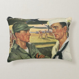 Klassieke Patriottische Helden, Militairen in Unif Accent Kussen