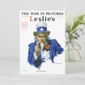 Klassieke patriottische Oom Sam Tijdschrift Omslag (Staand voorkant)