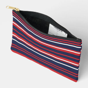 Klassieke patriottische rode witte blauwe strepen etui